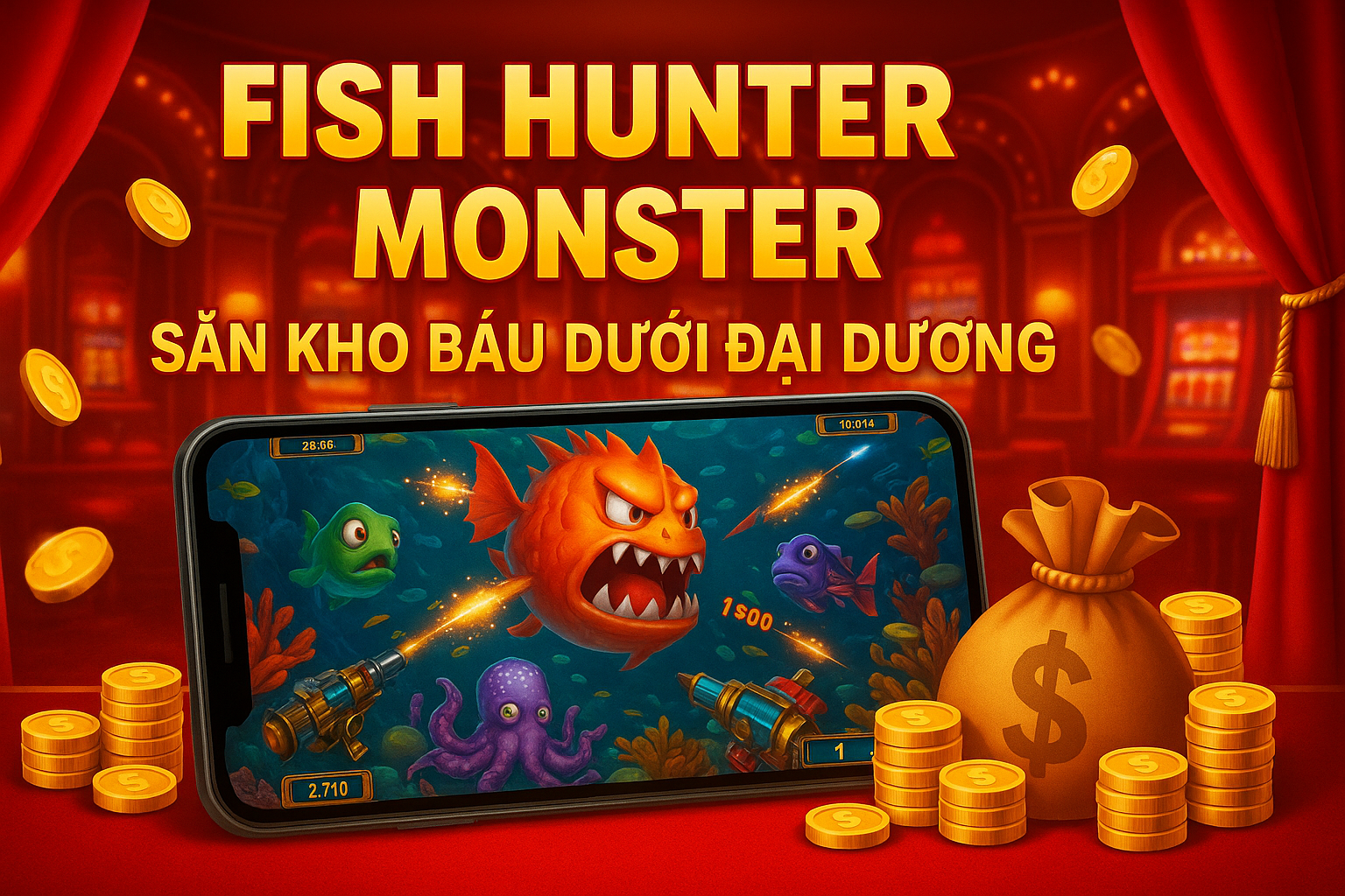 Fish Hunter Monster VN58 – Trò Chơi Bắn Cá Đỉnh Cao